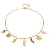 Mykonos Vibes Charm Necklace