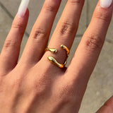 Gold Geometric Ring
