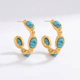 Clea Gold Hoop Earrings