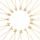 Bubble Letter Initial Necklace