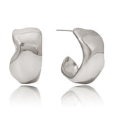 Kaia Silver Hoop Earrings