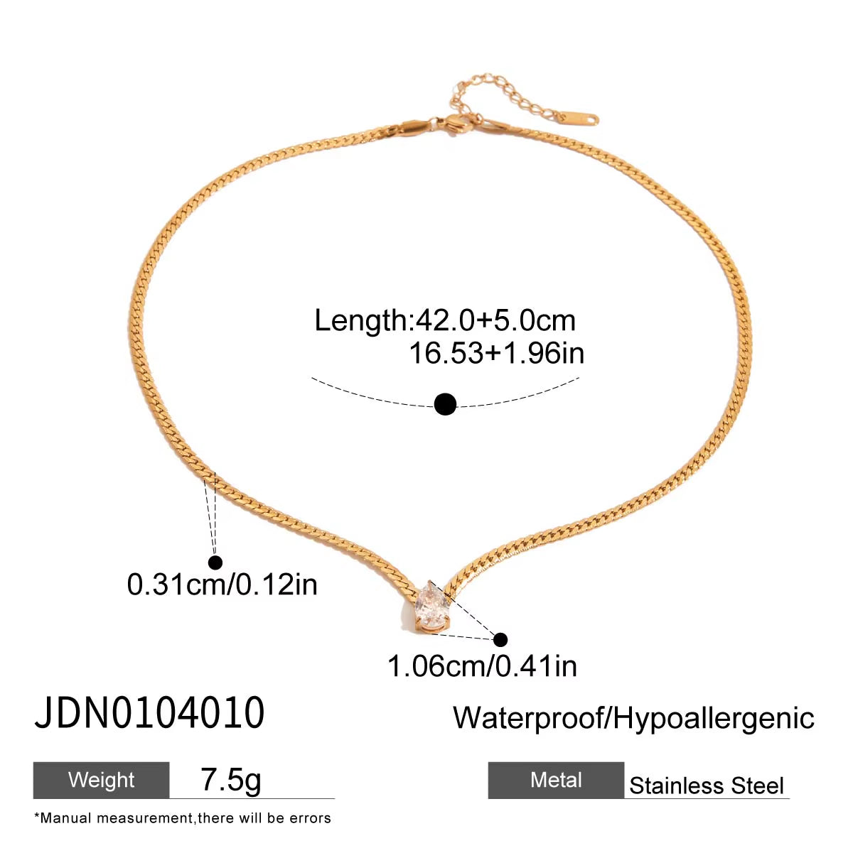 Nova Dangling Gemstone Necklace