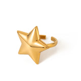 Gold Star Ring