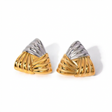 Cleo Mixed Metal Stud Earrings