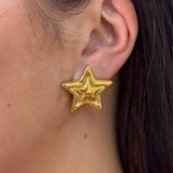 Star Gold Stud Earrings