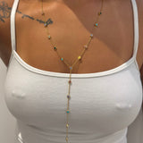 Alora Dangling Gemstone Necklace