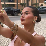 Bubble Letter Initial Necklace