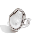 Silver Pearl Ring